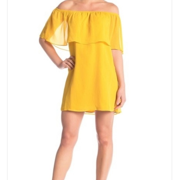 BB Dakota Off Shoulder Shift Dress Size Small - Picture 1 of 7